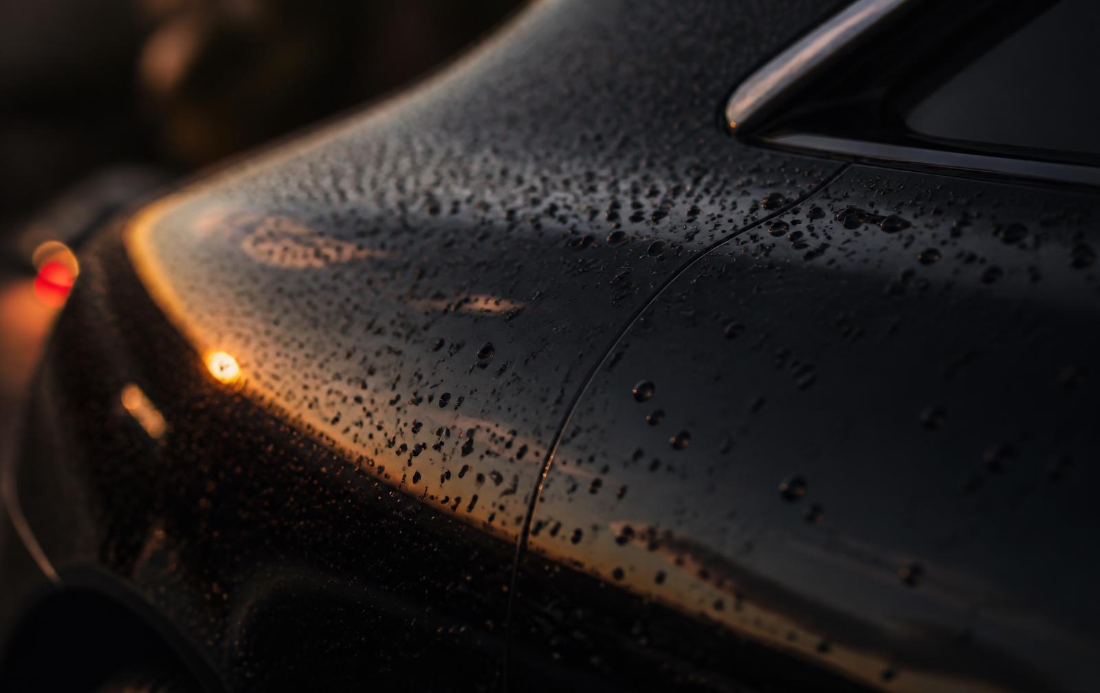 Water beading on deep glossy protected paint